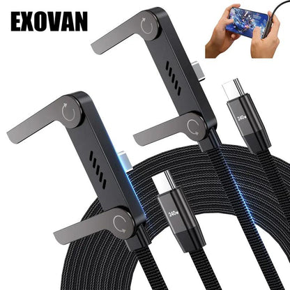 Invisible Holder Charger Cable with Stand, super fast charging 2-in-1 Fast Charging Cord & Phone Stand for Gaming