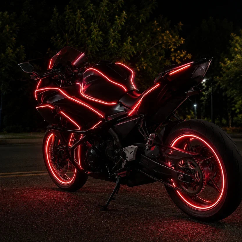 Motorcycle RGBIC Glow Kit 5000+ Colors, Music Sync & App Control