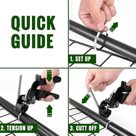304 Stainless Steel Zip Tie Kit Heavy Duty (4X Stronger Than Plastic)