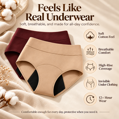 100% Leak-Proof Underwear 4-pack