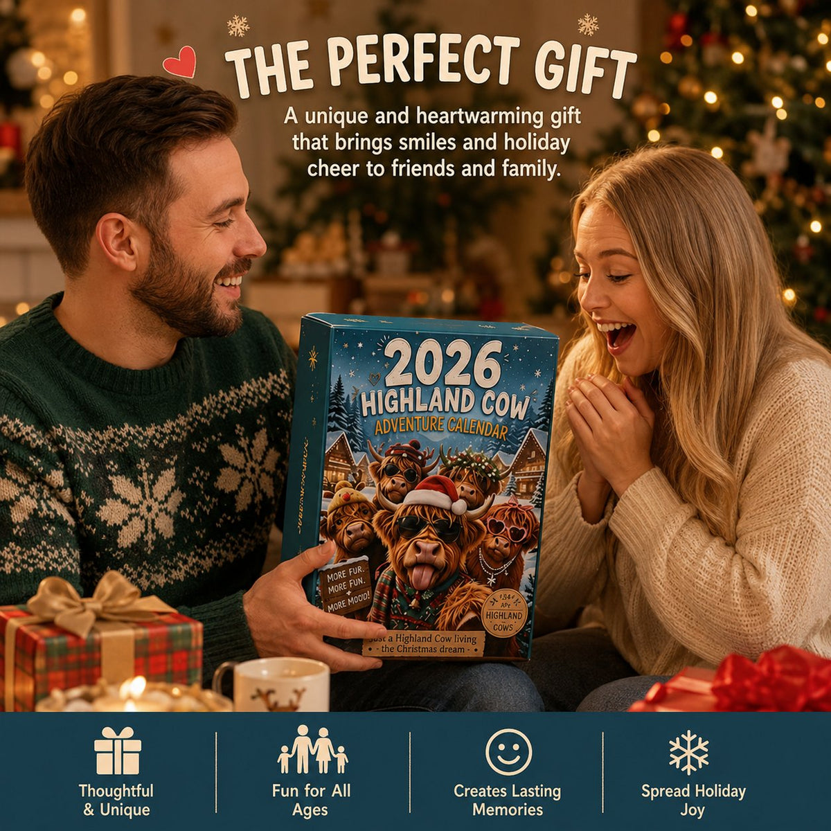 2026 Highland Cow Advent Calendar | Every Day Brings Surprises