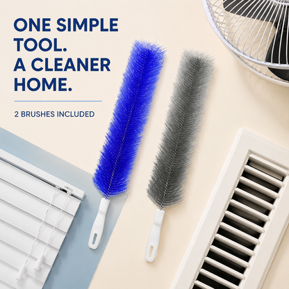 Flexible Microfiber Fan Duster Brushes Reusable Cleaning Tools (2/4 Pack)