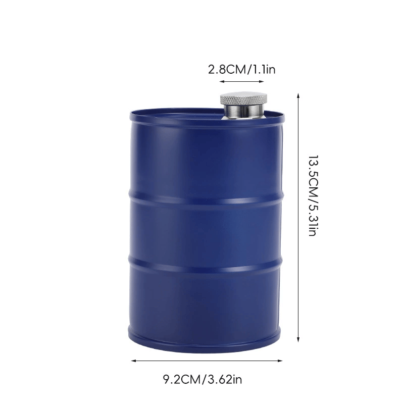 350ml/750ml Oil Drum Anti-rust Leak-proof No Odor Portable Wine Storage Food Grade Camping Whisky Flagon Wine Jug
