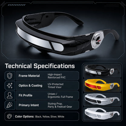 Cyberpunk Visor Collection | Future Hero Futuristic Eyewear