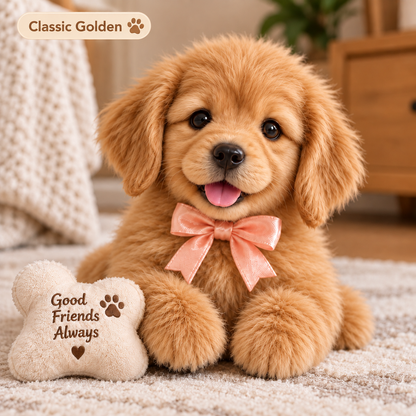 Realistic Robotic Golden Retriever Puppy The Cutest Christmas Surprise