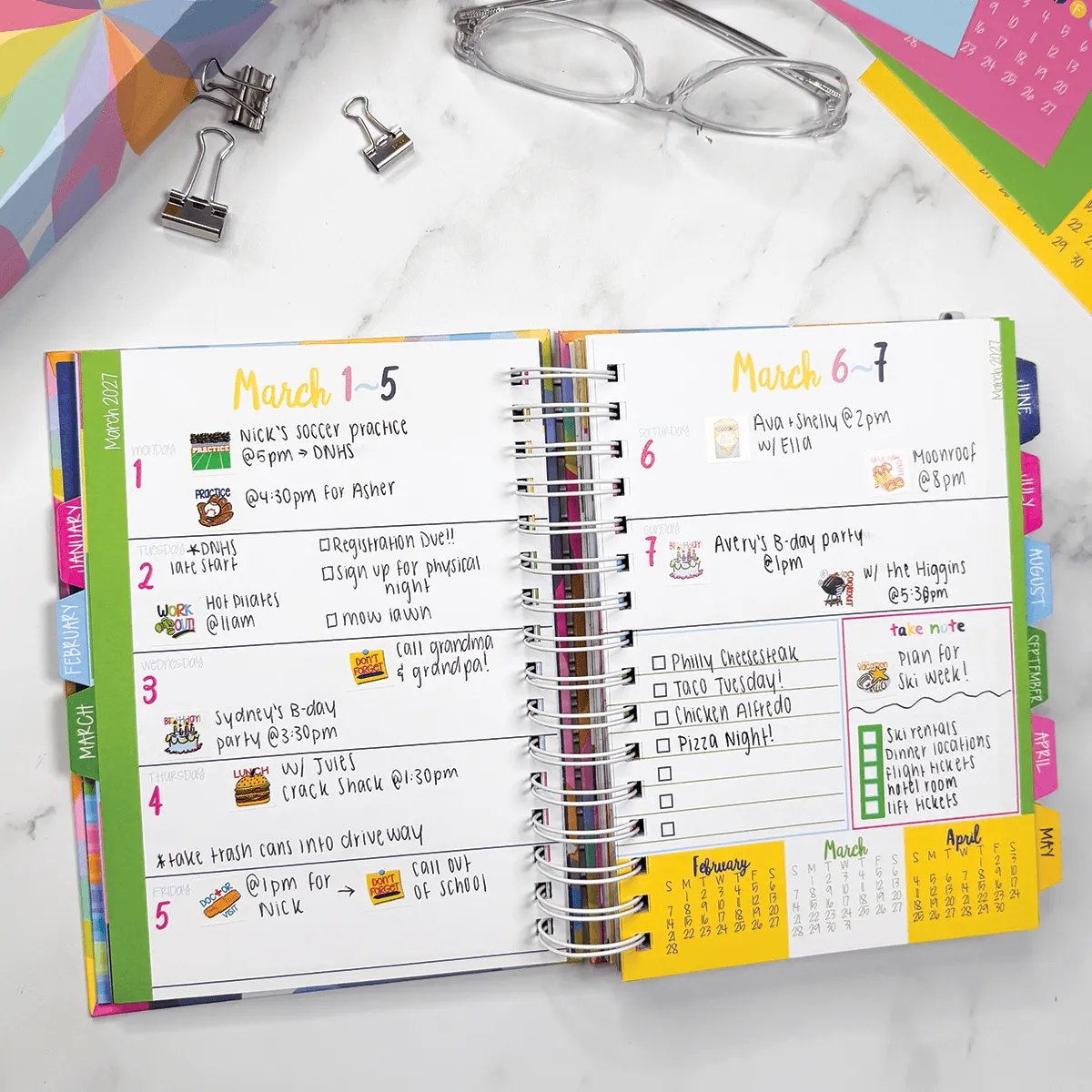 2027 2028 Reminder Binder 24-Month All-in-One Life Planner