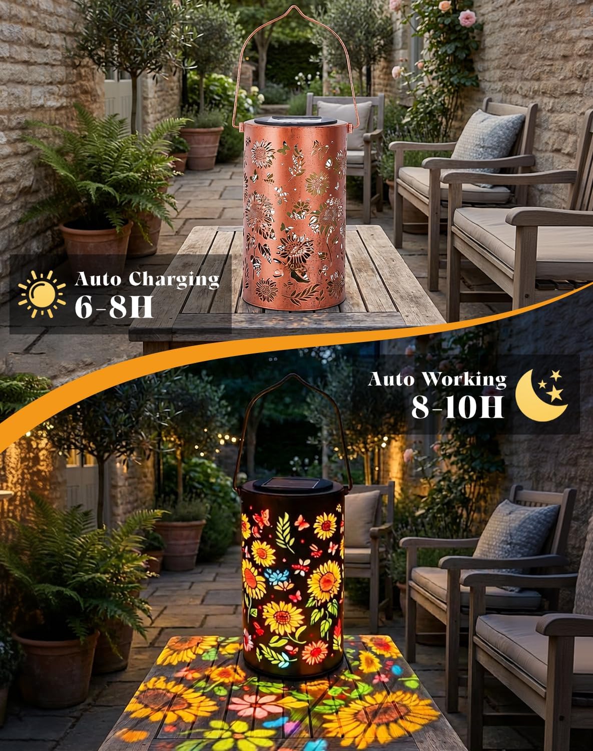 2026 Mother's Day Gifts -Glowing Colorful Sunflower Solar Garden Lantern