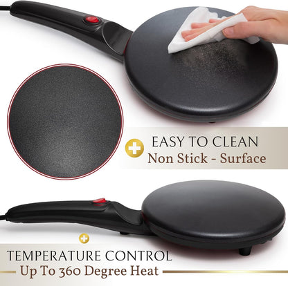 8-inch Electric Crepe Maker - Start every morning right with the perfect homemade cr pe