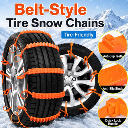 10 Pcs Winter Car Snow Chains Universal Anti-Skid Tire Chain
