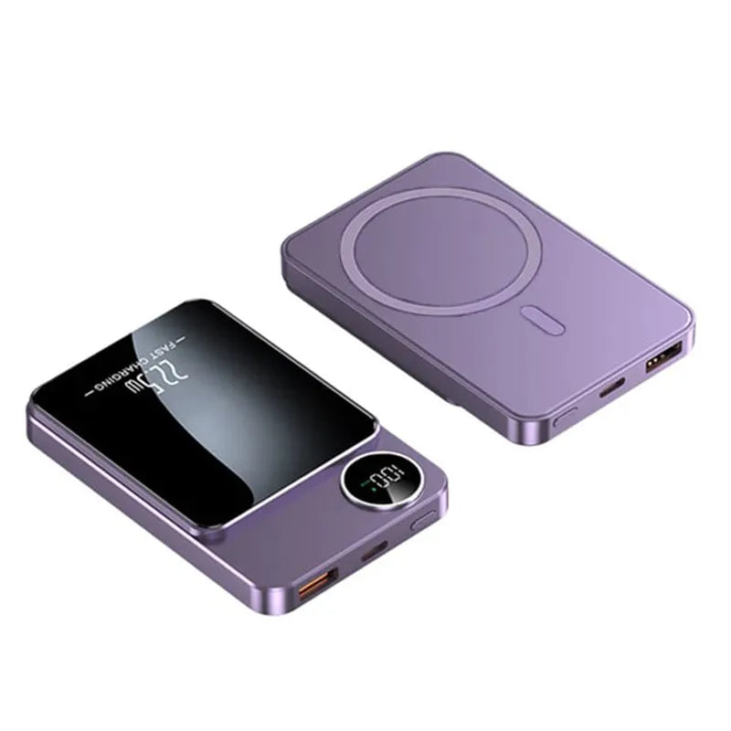 Professional Magnetic Charger for Travelers & Professionals | 22.5W Wired & 15W Wireless | 10,000 mAh | Fast Delivery!