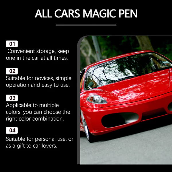 Magic Car Scratch Removal Pen | Easy DIY Auto Paint Touch-Up