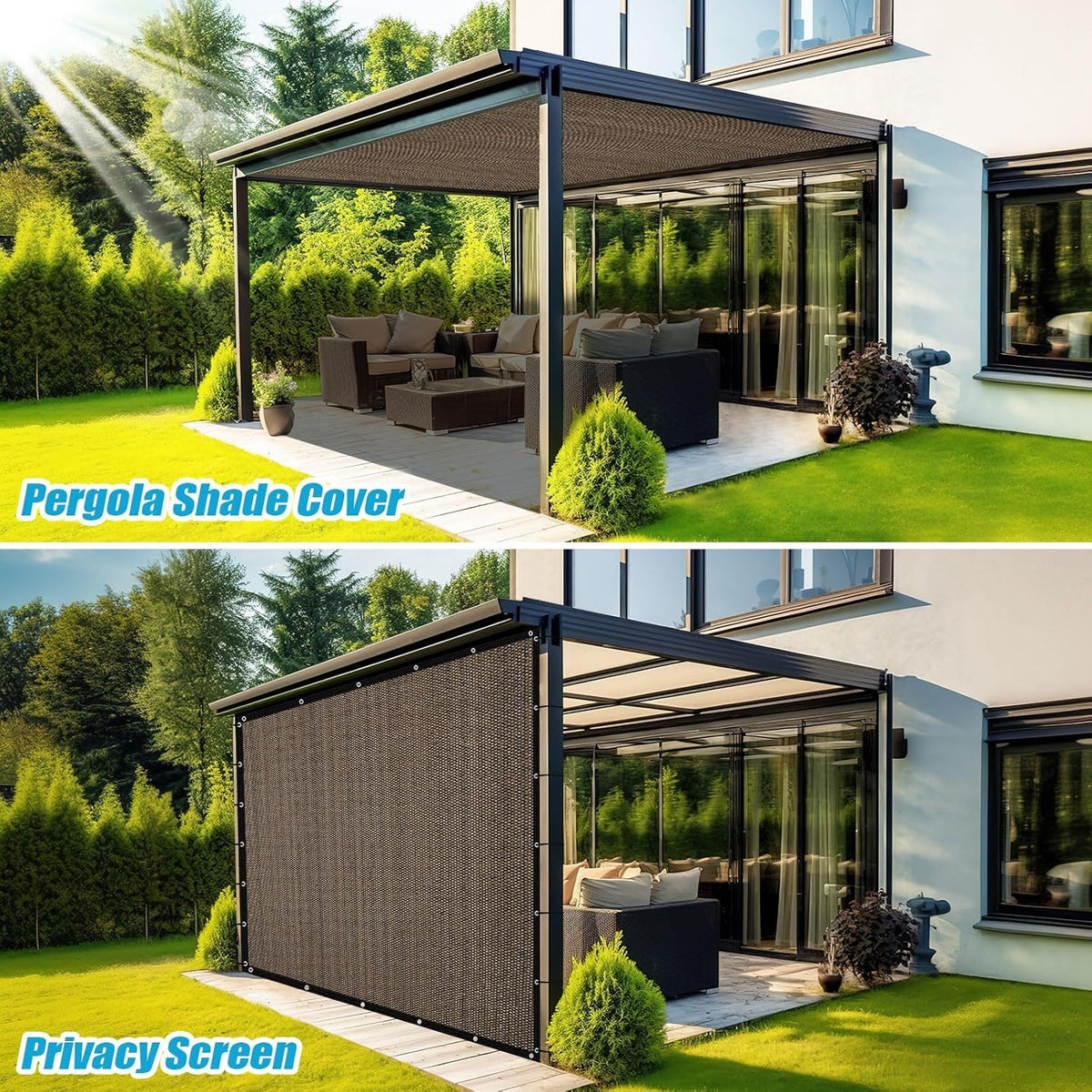 Summer - -Outdoor courtyard shade net