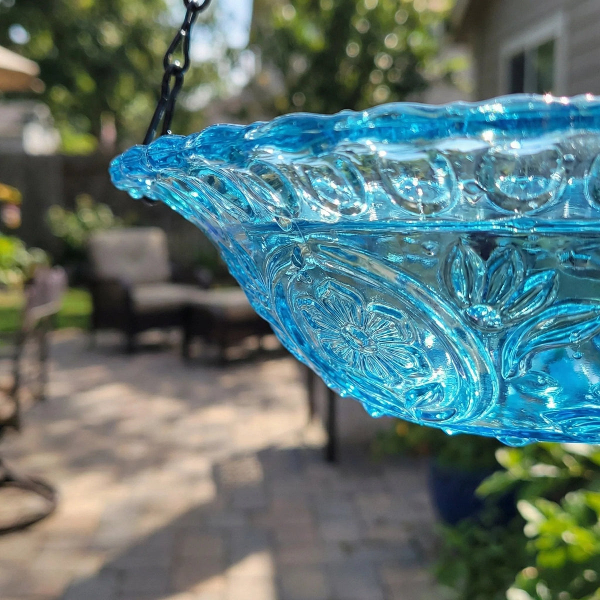 Year --Solar Cascade Hanging Bird Bath Fountain