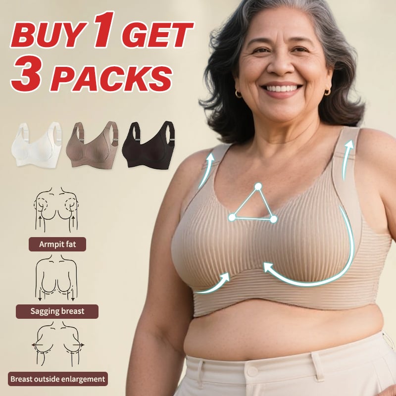 Super Firming Wire-Free Bra All-Day Comfort No More Sagging (3-Pack Value Set)
