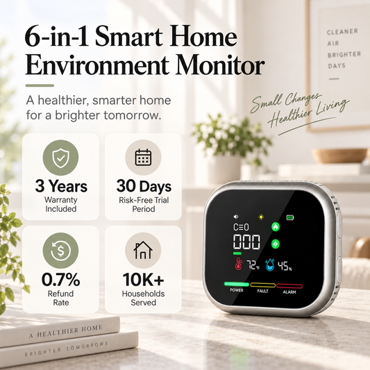 6-in-1 Smart Home Environment Monitor