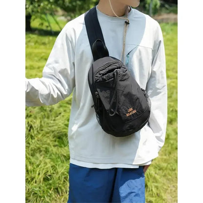 Unisex Lightweight Color Block Nylon Mini Backpack Compact & Water-Resistant Daypack for Every Adventure!