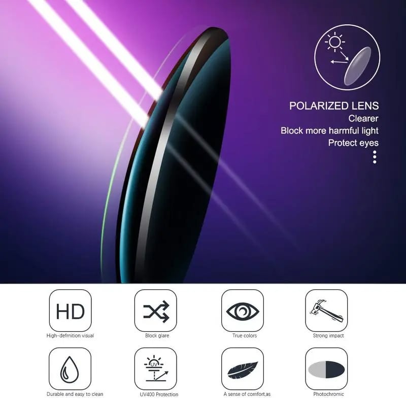 HD Polarized Photochromic Sunglasses