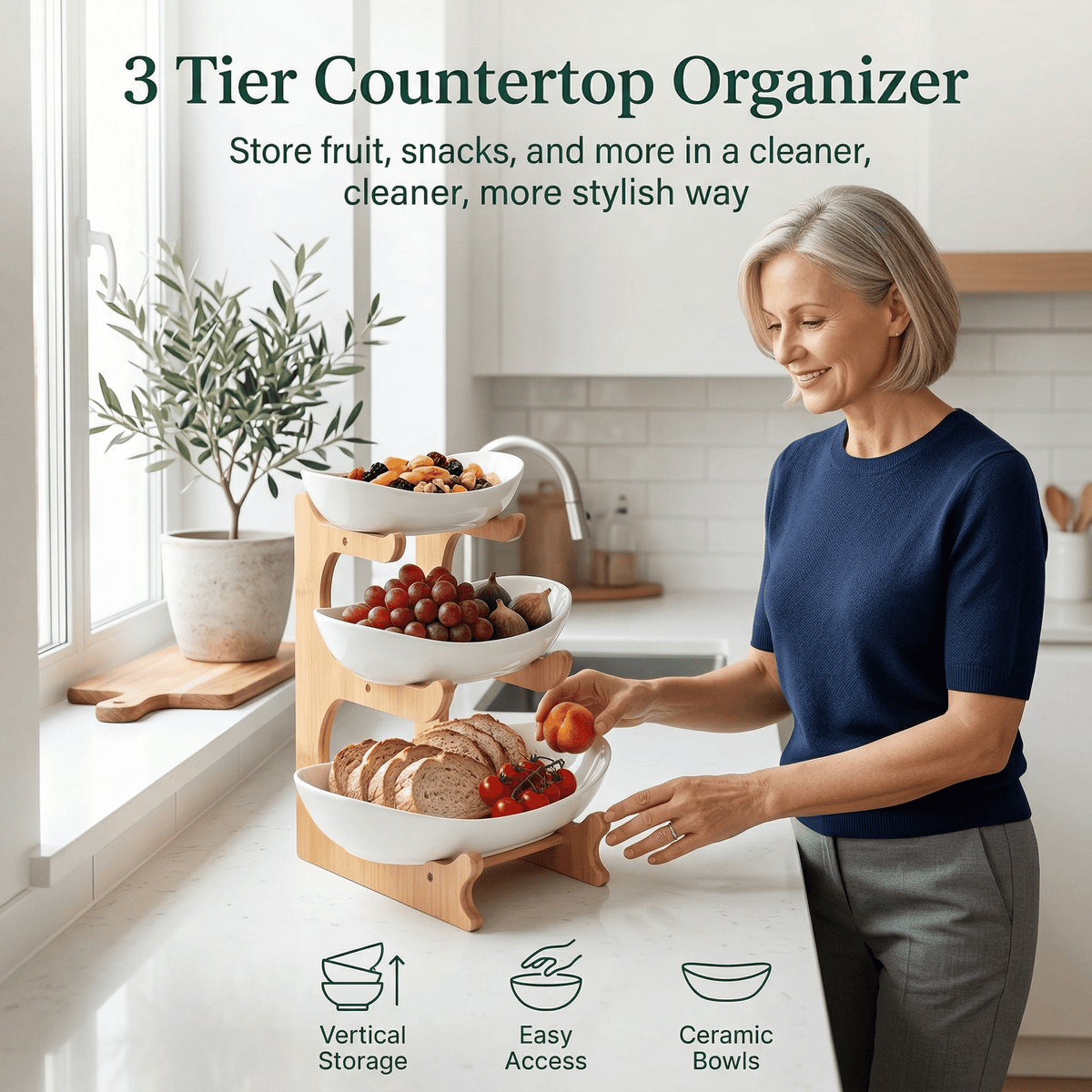 3 Tier Countertop Organizer