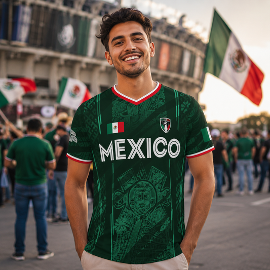 2026 Mexico Chich n Itz Football Jersey Vintage Pyramid Design | Limited Edition Fan