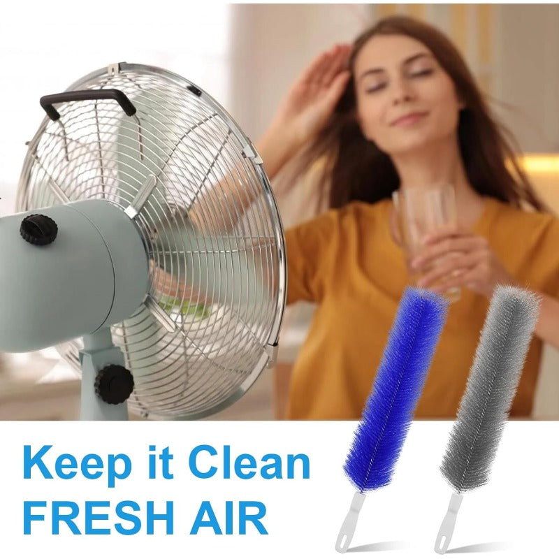Flexible Microfiber Fan Duster Brushes Reusable Cleaning Tools (2/4 Pack)