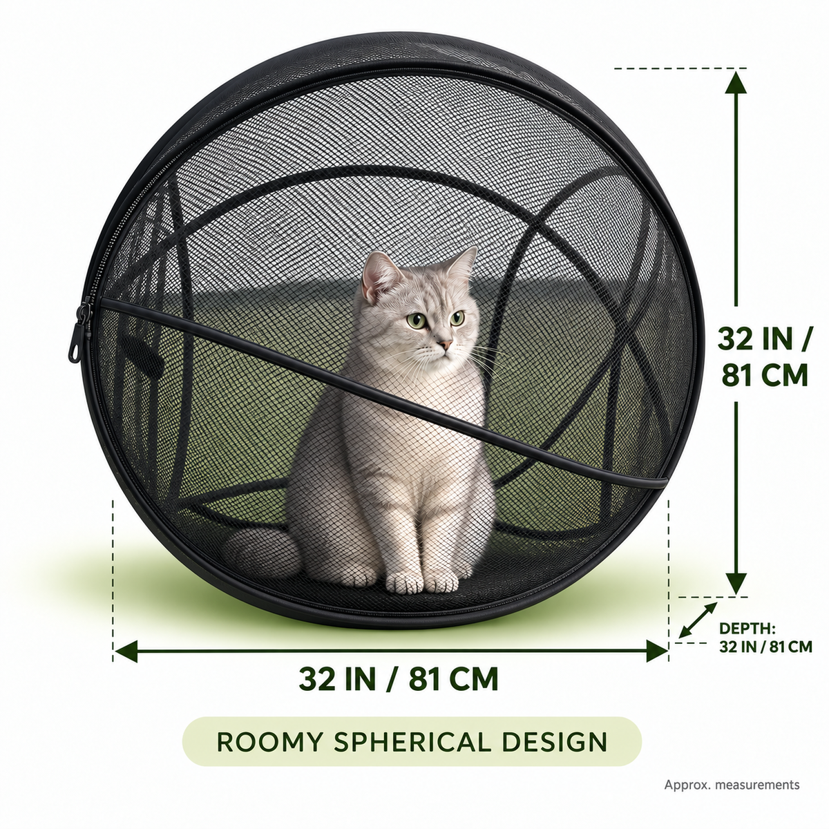 FreshAir Cat Haven Pop-Up Mesh Playpen
