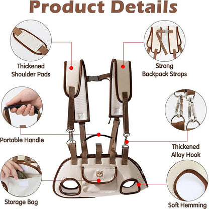 2026 Double-shoulder and hand-held pet leash backpack