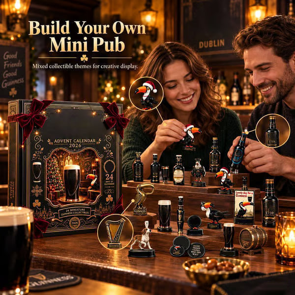 2026 Advent Calendar Limited Edition with 24 Miniature Collectibles Christmas Countdown Gift for Beer Lovers