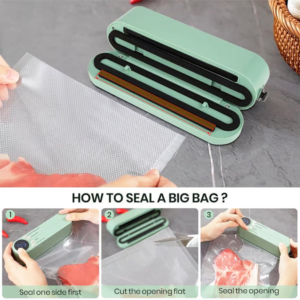 Mini Vacuum Bag Sealer Cordless Handheld Food Sealing Machine