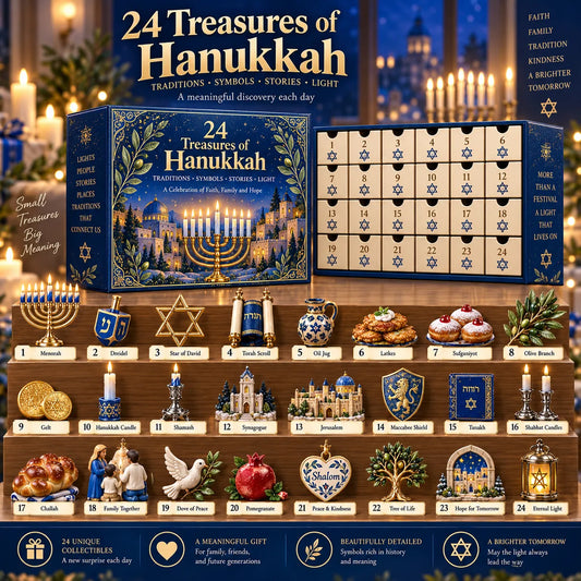 24 Treasures of Hanukkah Traditions, Symbols & Light Countdown Calendar