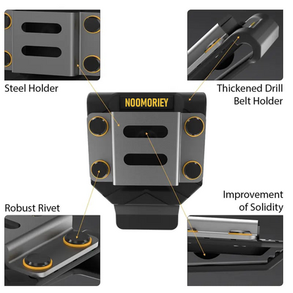 [ ]Drill Holder Belt Clip | Heavy-Duty & Hands-Free | Instant Tool Access for Pros