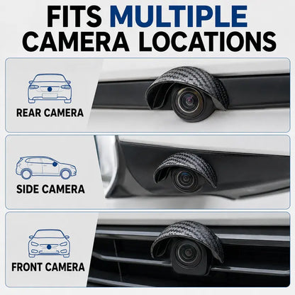 4-Piece Rearview Camera Rain Cover Set Universal Weather Shield for Clearer Parking View