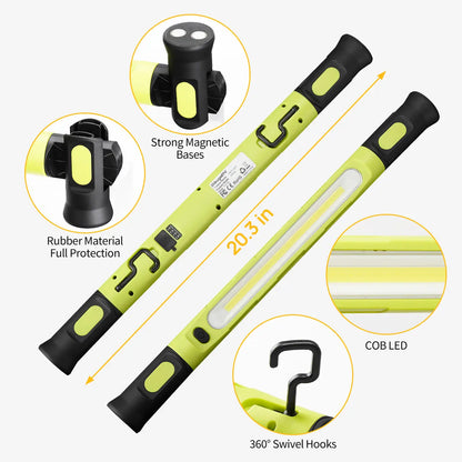 3000LM Cordless Under Hood Work Light Bar for Car Repair & Garage Use