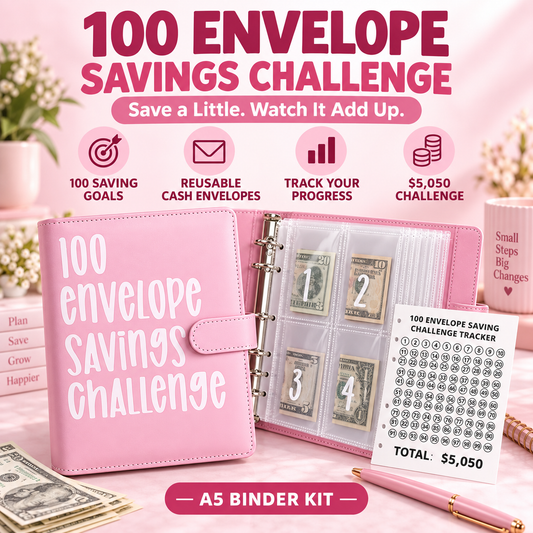 100 Envelope Saving Challenged Book
