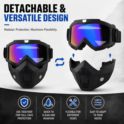 Multi-Functional Protective Face Mask - Auto-Darkening Welding Goggles