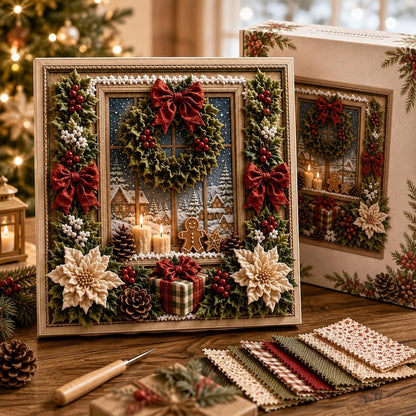 3D Christmas Fabric Stamping Set