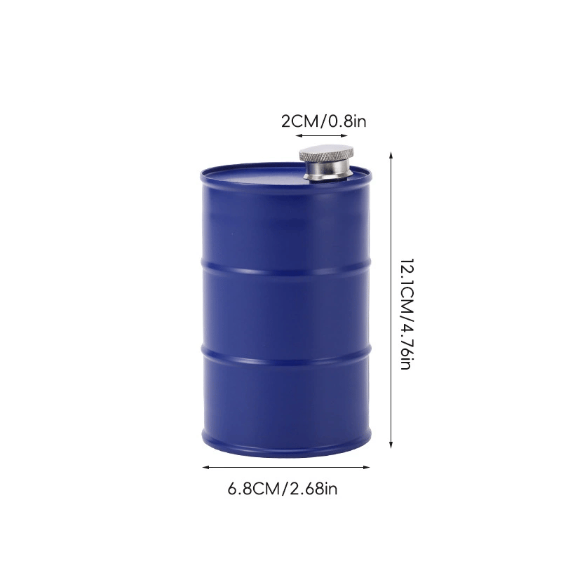 350ml/750ml Oil Drum Anti-rust Leak-proof No Odor Portable Wine Storage Food Grade Camping Whisky Flagon Wine Jug