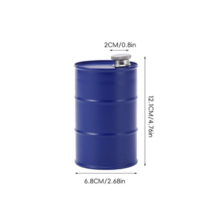 350ml/750ml Oil Drum Anti-rust Leak-proof No Odor Portable Wine Storage Food Grade Camping Whisky Flagon Wine Jug