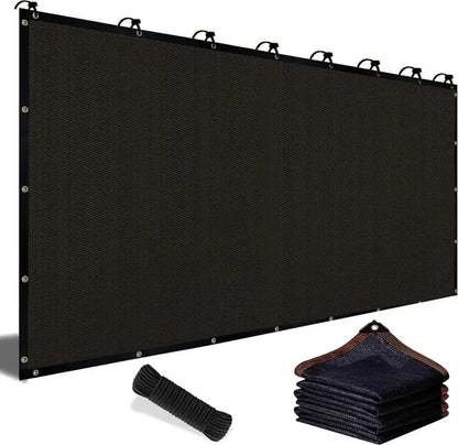 Blackout Cloth (Black) - 10 x 13ft UV-Resistant Shade Net with Reinforced Rivets