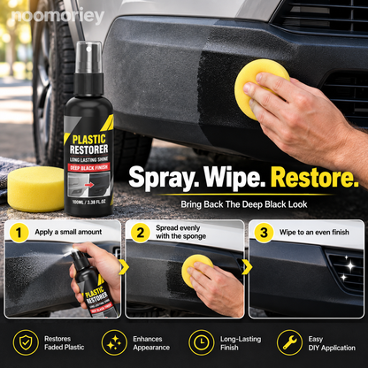Plastic Trim Restorer Deep Black Finish & Easy DIY Care