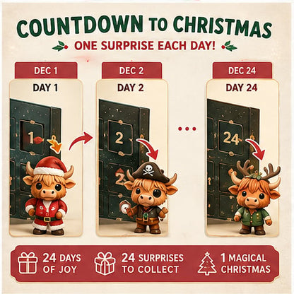2026 Highland Cow Advent Calendar | Every Day Brings Surprises