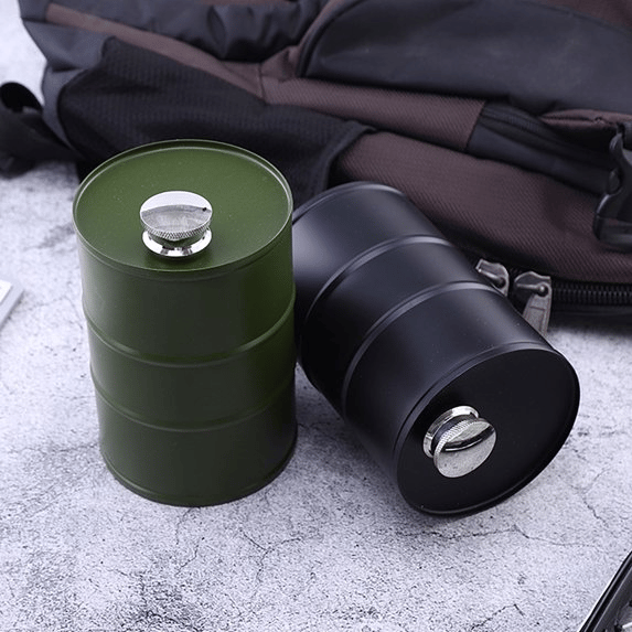 350ml/750ml Oil Drum Anti-rust Leak-proof No Odor Portable Wine Storage Food Grade Camping Whisky Flagon Wine Jug