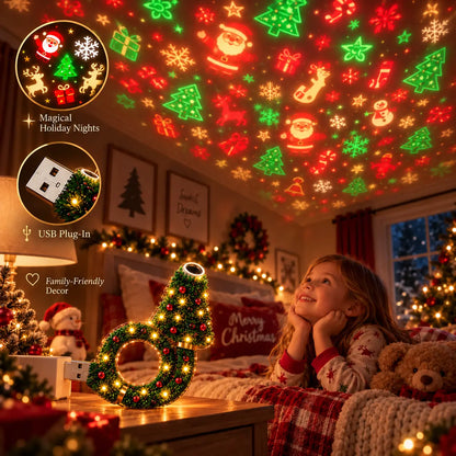 2026 USB Plug-In Christmas Projector Night Light