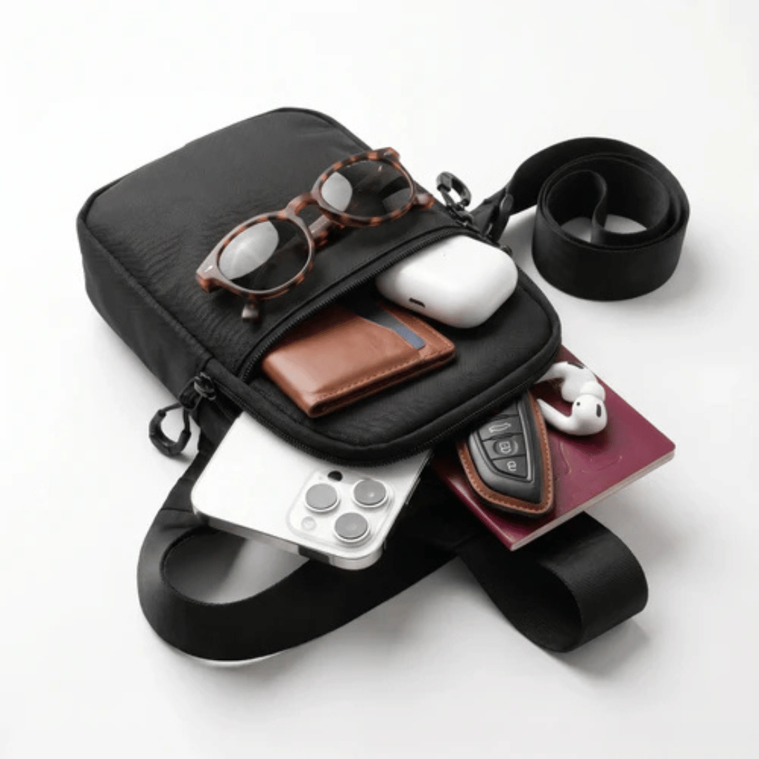 Travel Sling Bag Discreet Secure Sling Pack Keeps Valuables Safe