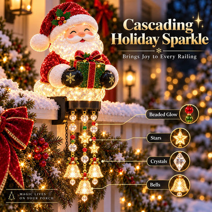 Christmas Porch Railing Lights 4 Festive Character Designs