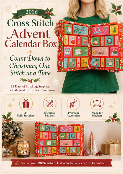 2026 Cross Stitch Advent Calendar Box