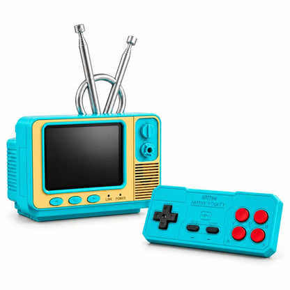 GV300 Retro Mini TV Gaming Console 2.8' IPS Screen, 308 Classic Games & Wireless Controller