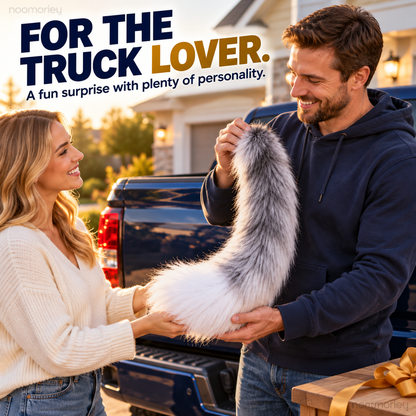Wagging Truck Tail Fluffy Vehicle Decoration & Fun Gift for Truck Lovers