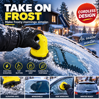 Cordless Electric Ice Scraper Clear Frost, Drive with Confidence!