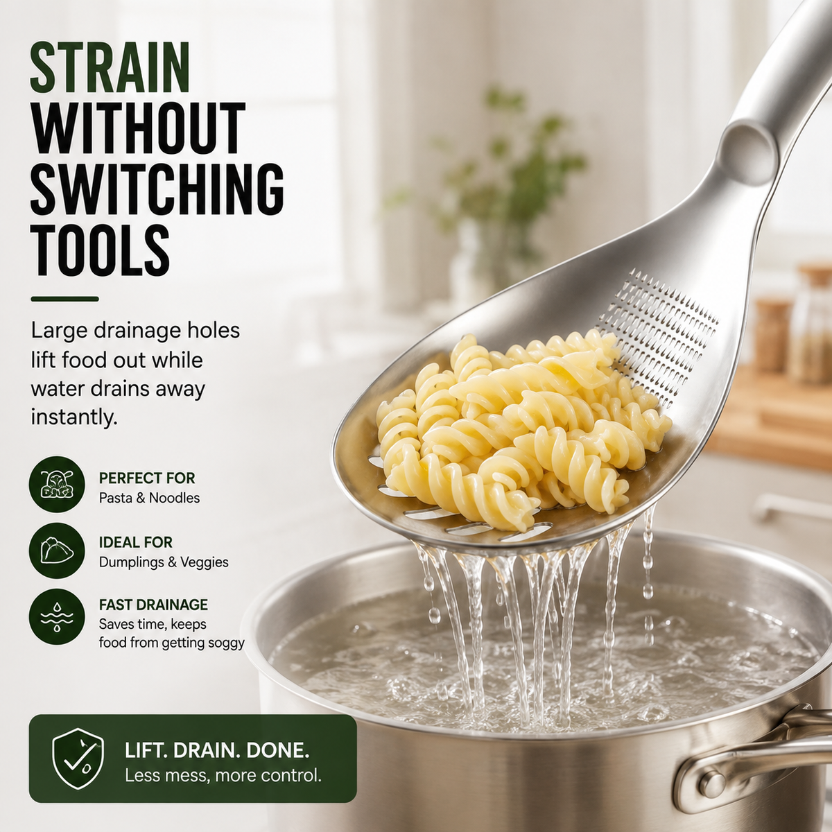 304 Stainless Steel Multifunctional Kitchen Spoon