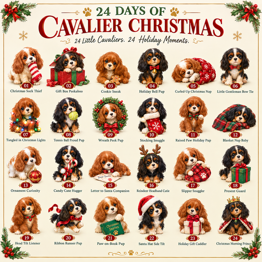 24 Days of Cavalier Christmas Advent Calendar 2026 24 Collectible Cavalier Surprises
